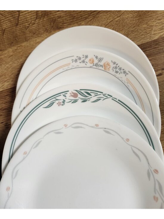 Corelle Other - 4- Mismatched Corelle Bread Cake Side Plates 6.75" Set of Four